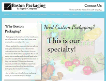 Tablet Screenshot of bostonpackaging.com